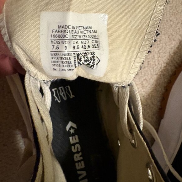 Converse CT Allstar Run Star Hike Hi Shoes Unisex M7.5 W9 Black White 166800C - Picture 9 of 9